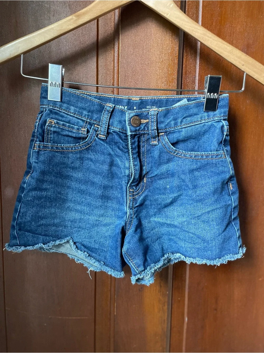 Old Navy girls size 8 denim high rise shorts